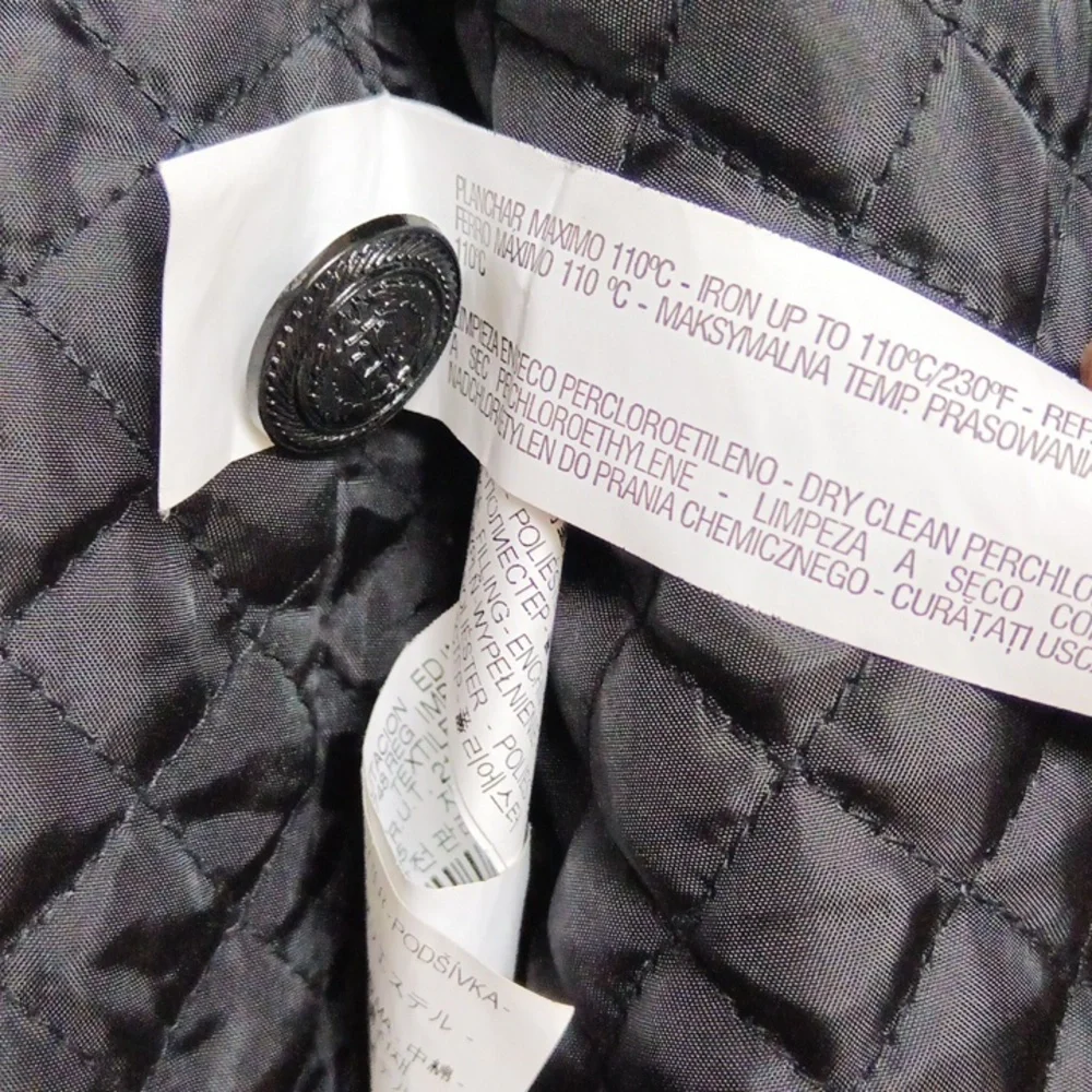 Ptp20" Zara Quilted Trench Coat In Black For Women - Picture 13 of 17